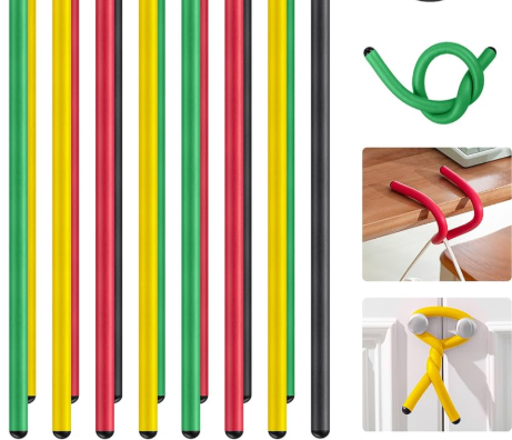 20 Pcs 17 Inch EVA Foam Twist Rubber Ties Reusable Bendable Cable Tie Straps Flexible Heavy Duty Twisty Ties for Organizing Cords Bundling 