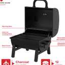 Nexgrill Tabletop 17.5" Charcoal Grill, Portable with Adjustable Air Vent