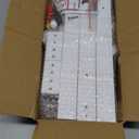 Dlerom 50 Inch Christmas Stocking Holder Wooden Freestanding Stand with Santa Claus Snowman Hat and 5 Removable Hooks Decor for Floor Fireplace Mantle Scarf Belt Hat Purse Tie