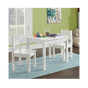 HYGRAD BUILT TO SURVIVE Kids Wooden Table and Chair Set - Stable and Sturdy Toddler Activity Table for Craft, Art - Perfect Children Gift for Livingroom, Daycare, Classroom, Playroom (White), Table Only