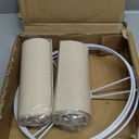 MY MIRONEY Set of 2 Lamp Shades Beige Linen Drum Lampshades Removable Light Fixtures Lamp Shades for Floor Lamp, Table Lamp, Bedside Lamp (10.24" x 10.24" x 7.48")