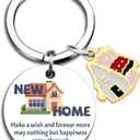 House Warming Gifts New Home Best Housewarming Gift New Home Gift Ideas for Friends News House Keychain New Apartment Gifts For Women Men