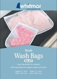 Whitmor Mesh Wash Bags Set of 2