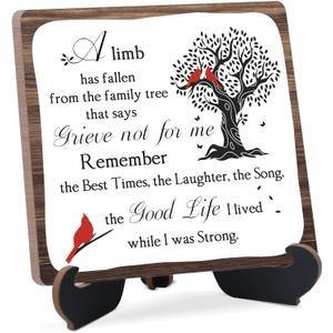 Celebration of Life Decorations,Memorial Decor Plaque Sign,Sympathy Gift,Remembrance Sympathy Gifts for Loss of Loved One,Wedding Memorial Table Sign,Funeral Decorations,Sign With Black Stand,11