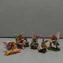 Mood Lab Fairy Garden - Miniature Reading Fairies Figurines Set - Statues & Accessories Decor Kit of 6 pcs