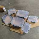 [10-Pack] Glass Meal Prep Containers with Lids, MCIRCO Food Storage Containers with Snap Locking Lids, Airtight Lunch Containers, Microwave, Oven, Freezer and Dishwasher