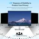MOBDIK 22 Inch Monitor Computer Privacy Screen Filter for 16:9 Aspect Ratio, Anti Blue Light, Anti Glare & Spy - 1 Pack