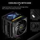 Thermalright Peerless Assassin 120 Vision MAX ARGB Black CPU Air Cooler, Twin Tower Radiator 2150RPM,480x854 Resolving Power IPS Screen with 5,Computer Cooler for Intel lga1851/1700/115x,AM4/AM5