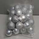 Christmas Baubles Shatterproof Silver, Christmas Tree Decorations Ball Ornaments Balls Xmas Hanging Decorations Holiday Decor - Shiny,Matte,Glitter