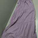 ZESICA Womens Summer Boho Strapless Maxi Dress 2026 Casual Sleeveless Off Shoulder Smocked Tiered Beach Long Sundress (Purple, S)