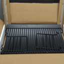 Uniflasy 20 Inches Ash Pan Replacement for Chargriller 5050, 5072, 5650, 2123, 2223, 2823 Charcoal Grills,Char-Griller Grill Grate Model 200157,Chargriller Replacement Part with 2pcs Fire Grate Hanger