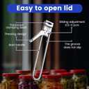 2 x Jar Opener for Weak Hands - Removes Tight Jar Lid for Seniors with Arthritis - Adjustable Jar Opener - Multi Opener Set with Jar Opener Gripper Pad and Bottle Opener Keychain(2Pcs)
