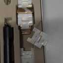 V-MORO Resin Band Compatible with Apple Watch Series 7/8/9/10/11 41/40/38/42mm, Women Fashion Strap for iWatch Series 6/5/4/3/2/1/SE, Lightweight Bracelet Wristband Replacement, Ivory White-Rose Gold