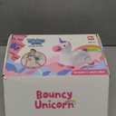 iPlay, iLearn Bouncy Pals Hopping Unicorn Horse, Toddler Girl Inflatable Bouncing Animal Hopper Toy, Outdoor Indoor Plush Ride on Bouncer, Baby Birthday Gift 18 Month 2 3 4 Year Old Kid - Unicorn