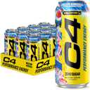 C4 Energy Carbonated Zero Sugar Energy Drink, 200mg Caffeine Frozen Bombsicle, 16 Fl Oz (Pack of 12) (EXP 06/30/27)
