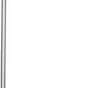 Household Essentials Outdoor Telescoping Clothesline Prop in Steel Pole with Threading Eyelet and Stake Mount, Silver,  1.75" L x 1.75" W x 85" H