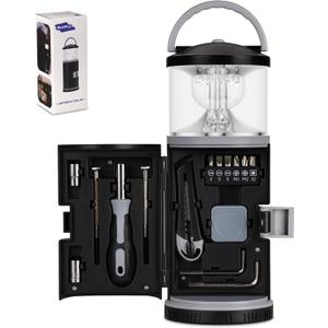 Christmas Gift for Him - LED Camping Lantern, Multi Tool & Fishing Gear for Outdoors Camping Hiking Birthday and Father's Day Presents