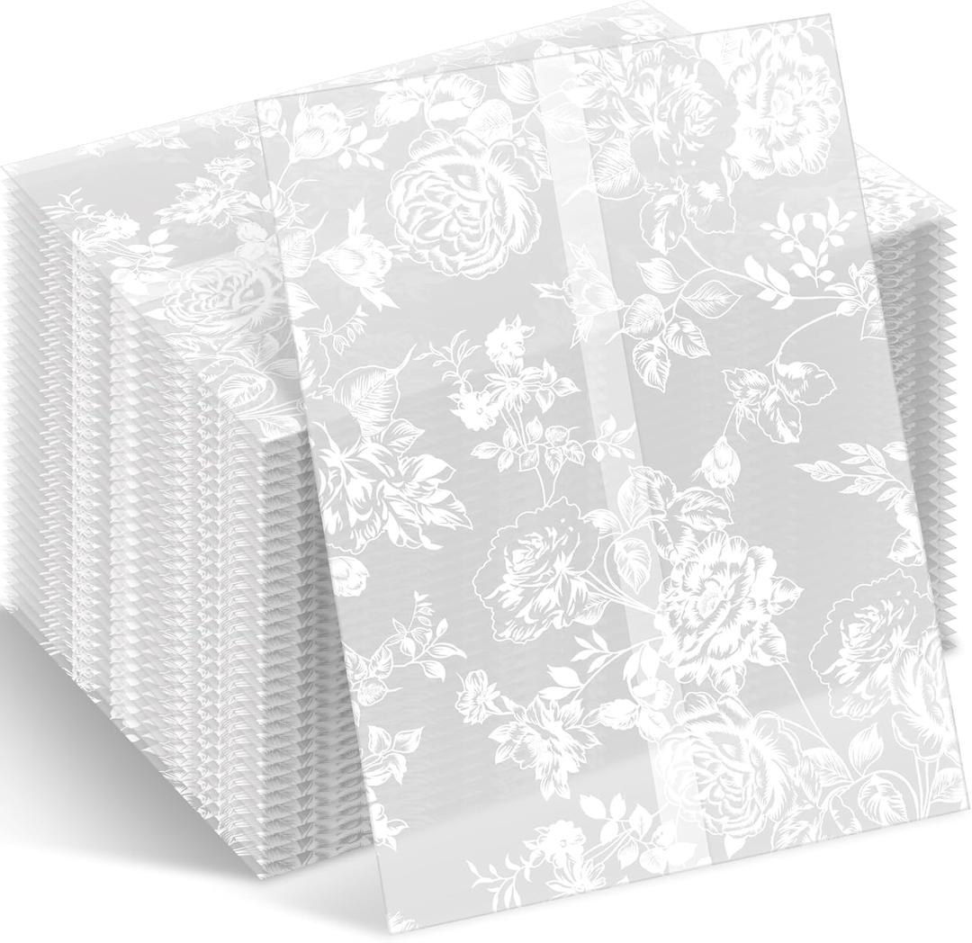 100 Pcs Wedding Vellum Jackets Bulk for 5x7 Invitations Vellum Paper Wedding Invitation Accessories Kit Envelope Inserts Liners for Bridal Shower Baby Shower Birthday Mother (Rose)