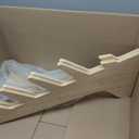 5-Tier Skateboard Rack Floor Stand Bamboo Wood Skateboard Holder, 13.58"D x 13.15"W x 29.13“H