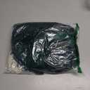 1920s Sling Offer Shoulder Tassel Flapper Fringe Long Mesh Mermaid Hem Dress Gatsby w/Accessories Set (XL, Green)