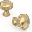 Asidrama 10 Pack Champagne Bronze Kitchen Cabinet Knobs Knurled Cabinet Pulls Hardware Zinc Knobs for Dresser Drawers