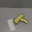 Gold Money Gun Shooter and 201 PCS Props (No Real Function) and 5 Style Stickers and 4 AA Batteries, Money Gun That Shoot Money, Make It Rain Money Thrower Gun Handheld Fake Gun Toy Party Supplies