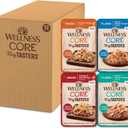 Wellness CORE Tiny Tasters Adult Wet Cat Food, Natural, Protein-Rich, Grain Free, 1.75-Ounce Pouch, 12 Pack, (Seafood & Poultry Variety Pack)