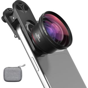 35X Macro Lens Kit for Smartphone with CPL Filter, HD Magnifier Photography Lens with Universal Lens Clip, Phone Camera Lens Attachment for iPhone 17/16/15/12/11 Samsung & Android Phone