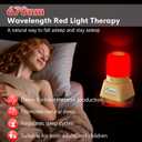 2 x Red Light Night Light Lamp for Sleep,Red Nightlight Desk Lamp with 670nm Wavelength,Touch Remote Control Reds Light for Sleep Lamp Backed by Science,for Deep Relaxation Travel Meditation and Yoga