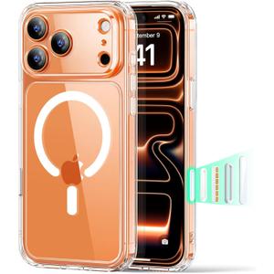 ESR for iPhone 17 Pro Max Case, Camera Control Cover, Compatible with MagSafe, Shockproof Military-Grade Protection, Magnetic Phone Case for iPhone 17 Pro Max, Classic Hybrid Case, Clear