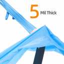 3 x Disposable Nitrile Gloves, 5 Mil Thickness Latex-Free & Powder-Free Food Safe, Cooking, Cleaning Gloves (Blue of 50)