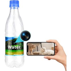 Hidden Camera Bottle - Mini Camera - Wireless Nanny Cam - Full HD - Indoor Home Security-No WiFi