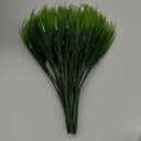 Artificial Fake Outdoor Plants Flowers for Summer Decoration,10 Bundles Faux Plastic Tall Monkey Grass Greenery UV Resistant Realistic for Home Outside Planter Window Porch Patio Garden-White