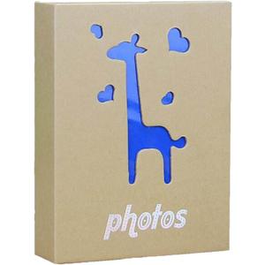 5x7 Inches Kraft Photo Album Hold 100 Pockets Children's Pictures Album (Giraffe)