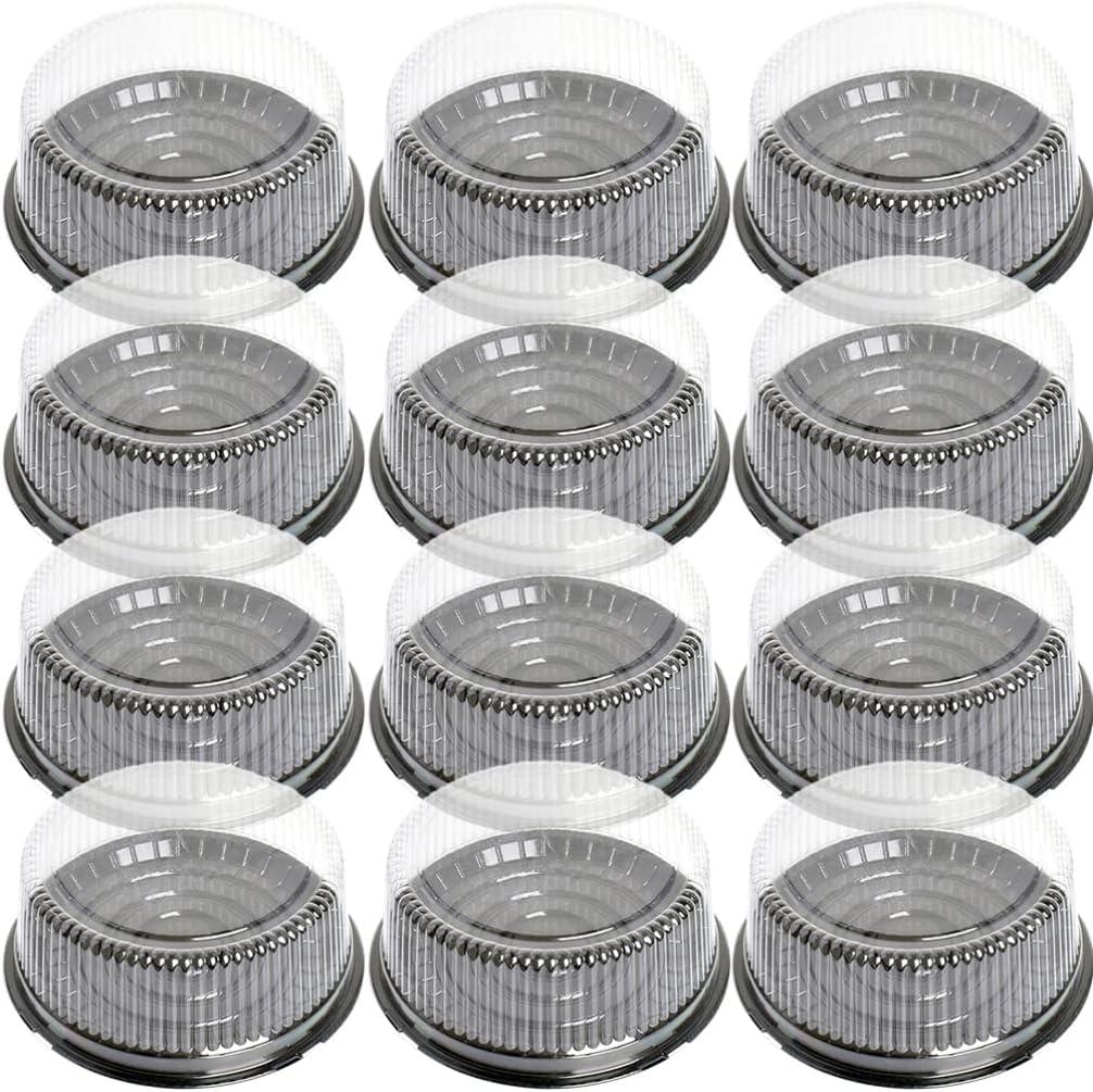 Kichvoe 20Pcs Round Cake Boxes with Lids Packing Box Cake Container Muffin Cheesecake Carrier Dome Cupcake Bread Carrier Cheesecakes Salad Cup- 4Inch Kichvoe 20Pcs Round Cake Boxes with Lids Packing Box Cake Container Muffin Cheesecake Carrier Dome Cupcake Bread Carrier Cheesecakes Salad Cup- 4Inch