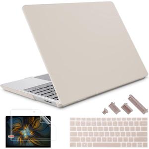 Case for 13.5" Microsoft Surface Laptop 5/4/3 with Metal Palm Rest ONLY 2019-2022 Release Models:1868/1951, Plastic Hard Shell Case with Keyboard Cover & Screen Protector, Rock ash