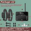 Wireless Dog Fence System with Remote Training Collar, 2-in-1 Electric Fence, Adjustable Range up to 985 ft, Beep/Vibration/Static Modes, Rechargeable IP66 Waterproof Collar