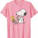 Peanuts Snoopy and Woodstock Easter Eggs T-Shirt, XL