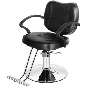 Artist hand Salon Chair for Hair Stylist, Comfortable Barber Chair Hydraulic Pump Stylist Chairs for Salon with Extra Wide Seat, Spa Beauty Equipment for Hair Stylists for Barbershop and Home (Style 3, Black)
