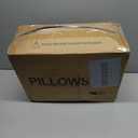 puredown® Goose Feathers and Down Pillow for Sleeping Hotel Collection Bed Pillows, Gusseted, Queen, Set of 2