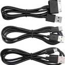 Smays 3-in-1 Replacement Charger Cable Kit for All Barnes & Noble Nook Tablets (HD, HD+, Color, Glowlight) - 3ft USB 2.0 Charging & Data Sync Cables