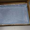 Spsyrine Blue Decorative Serving Tray with Handles, Elegant Plastic Coffee Table Tray for Ottoman, Living Room, Home Decor 15.6" X 10.2" Light Blue