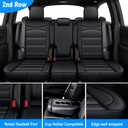 DISUTOGO for Honda Odyssey Seat Covers Custom 8-Seat 2011-2017 Black