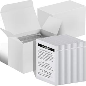 Sliner 100 Pcs Credit Card Reader Cleaner Cards Dual Side Cr80 Reader Cleaning Scanner Cleaning Sheets Pos Swipe Terminal for Printer Optical Credit Machines