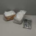 DI QIU REN 50-Pack 29oz Disposable Kraft Paper Bowlswith Lids and Forks, Meal Prep Containers Disposable Food Prep Containers Christmas To Go Take Out Container, Microwave Safe for Hot/Cold Food