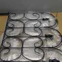 AMAGABELI GARDEN & HOME 5 Panels 32in(H)10ft(L) Decorative Garden Fences and Borders for Dogs No Dig Rustproof Metal Fence Panels Garden Edging Border Animal Barrier Fencing for Flower Beds Black