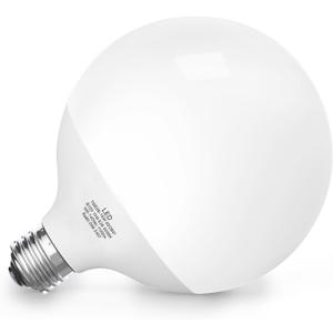 LED Light Bulb, G120 Globe Bulb,15W Globe Light Bulbs, Daylight 5000k Led Bulb, Non-Dimmable, E26 Base Large Decorative Lamp,1100 Lumer, for Indoor Room Lighting (15W No-Dimmable Light)