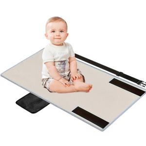 Kids Airplane Seat Extender Toddler Airplane Bed Toddler Airplane Travel Essentials Kids Airplane Seat Extender Travel Bed Portable Toddler Travel Plane Bed for Kids Baby Aged 4 or Below (Gray)