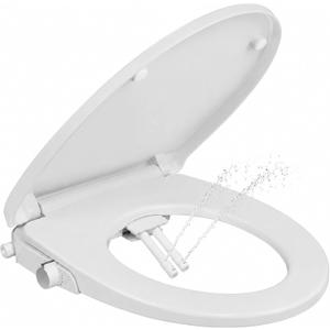 Bidet Toilet Seat, Non-Electric Round Quiet Close