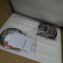 Wall Sconces Set of Two, Brass Gold Bathroom Sconces Wall Lighting with White Glass, Modern Sconces Wall Decor Set of 2 Wall Light fixtures for Bathroom Mirror Living Room Hallway Wall Lamp